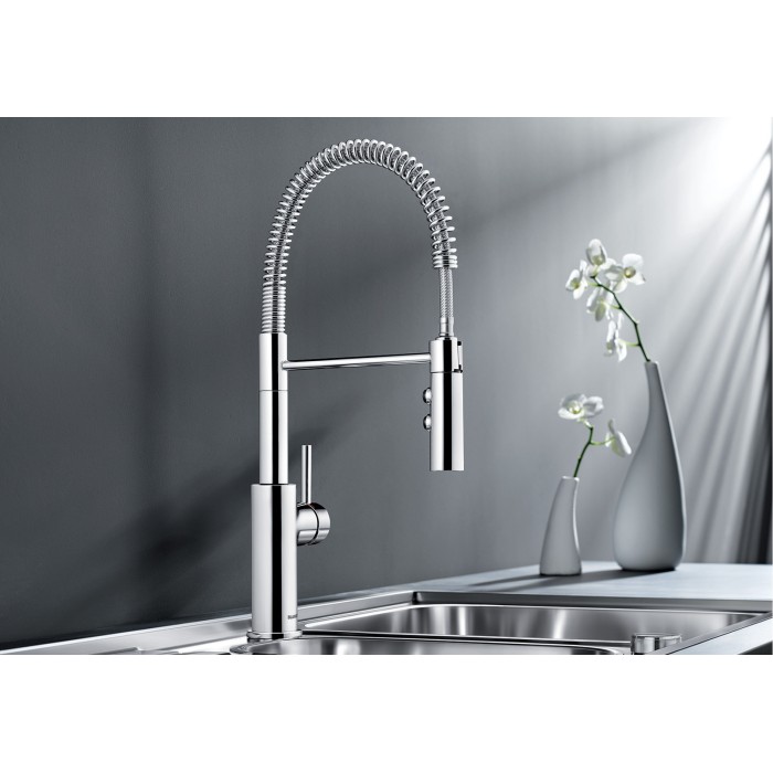 Смеситель кухонный Blanco  Catris-S хром с выдвижной лейкой 521476