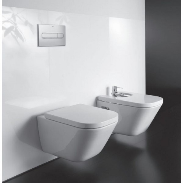 Комплект инсталляция Grohe Rapid SL 38772001 с подвесным безободковым унитазом ROCA GAP Rimless с сидением soft-close и кнопкой смыва