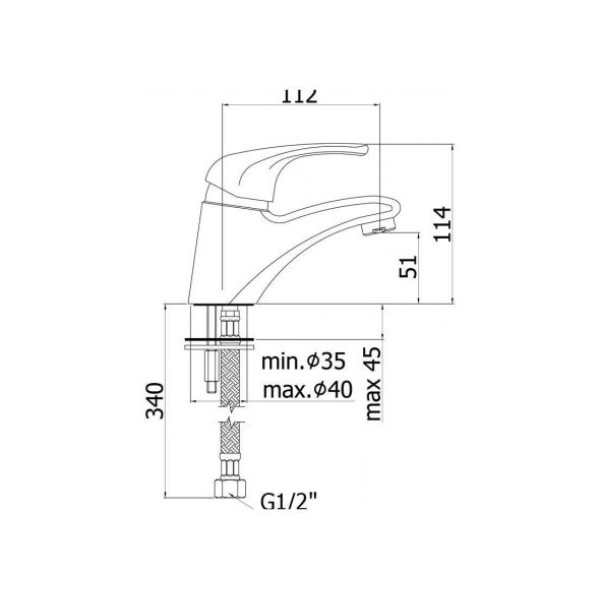 Смеситель для раковины Paffoni Nettuno Due ND071CR