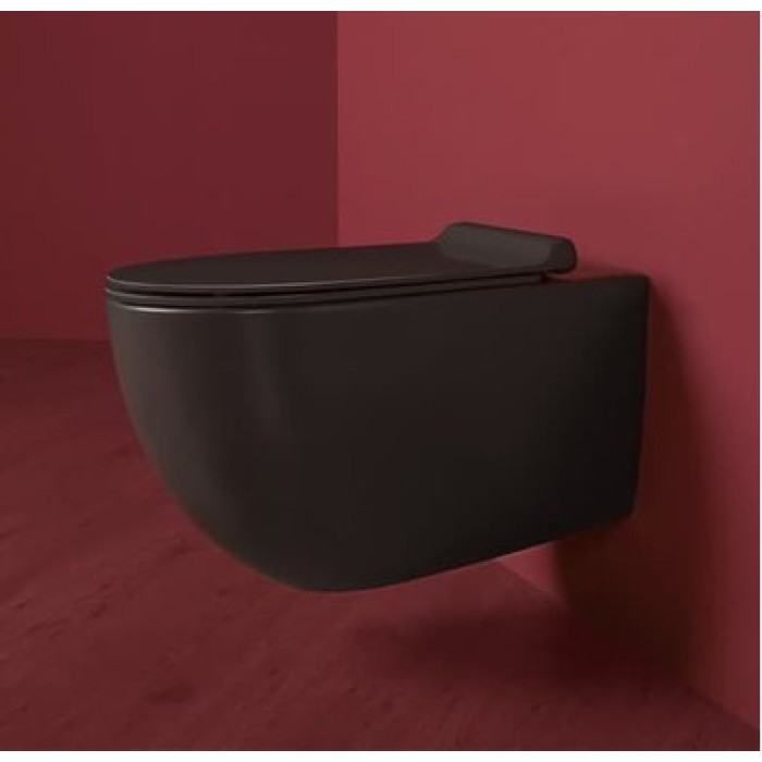 Унитаз подвесной безободковый Simas Vignoni в комплекте с крышкой (VI18+F85+VI004)