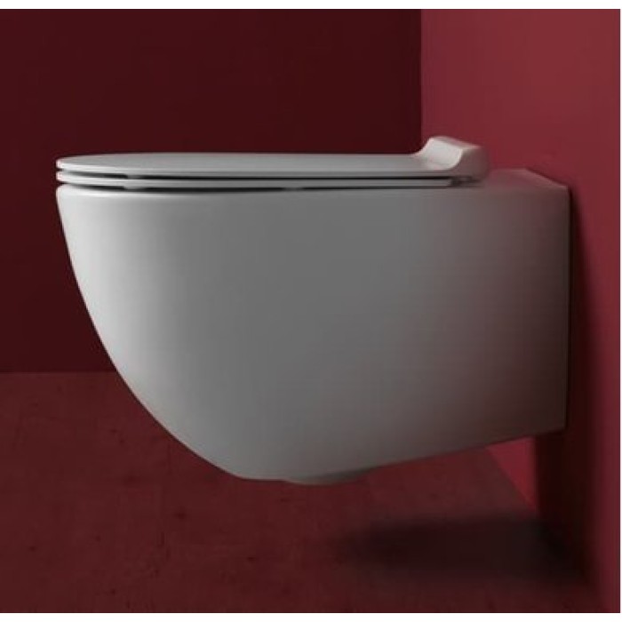 Унитаз подвесной безободковый Simas Vignoni в комплекте с крышкой (VI18+F85+VI004)