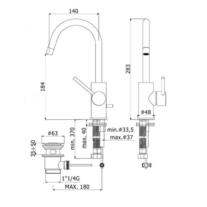 Смеситель для раковины Paffoni Light (LIG077CR) Смеситель для раковины Paffoni Light (LIG077CR)