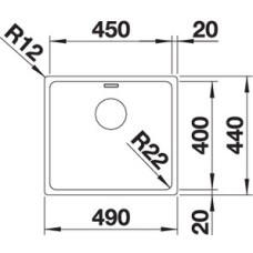 Мойка для кухни Blanco Andano 450-IF  522961