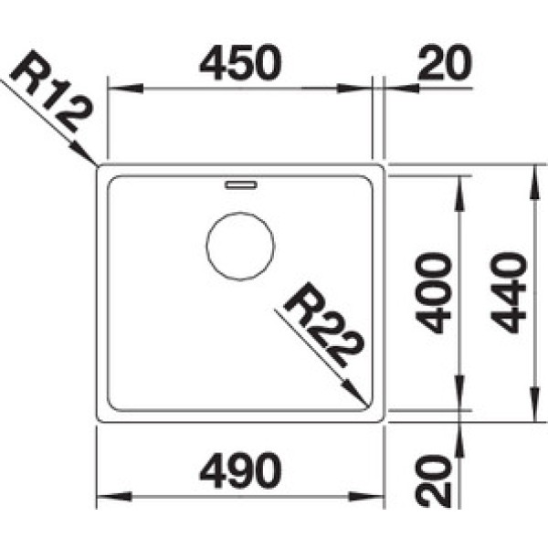 Мойка для кухни Blanco Andano 450-IF  522961