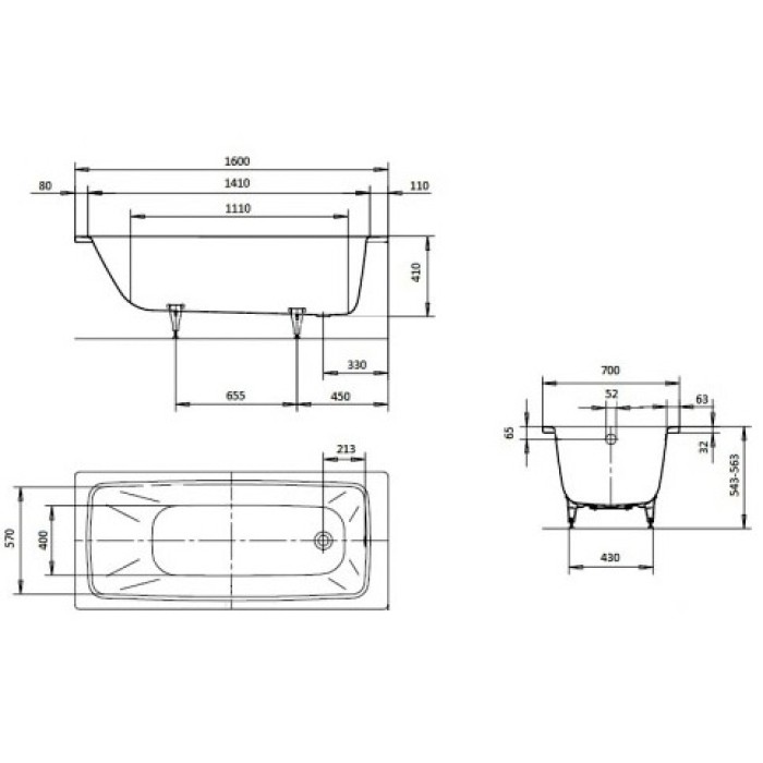 Kaldewei Cayono 160x70 (274800010001)