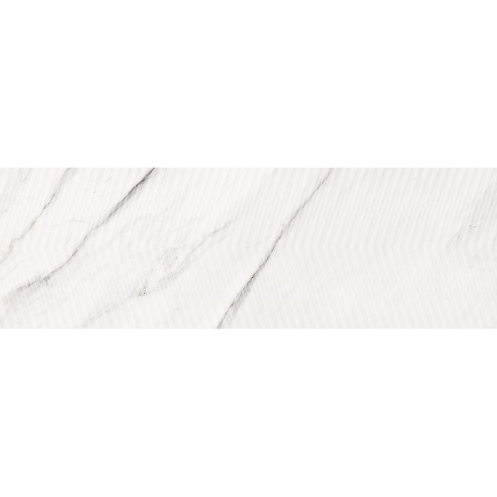 Плитка Opoczno CARRARA CHIC WHITE CHEVRON STRUCTURE GLOSSY под мрамор