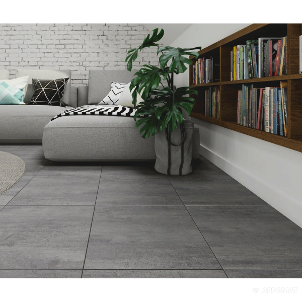 Керамогранит Cersanit Desto G412 GRAPHITE 9×420×420 под камень