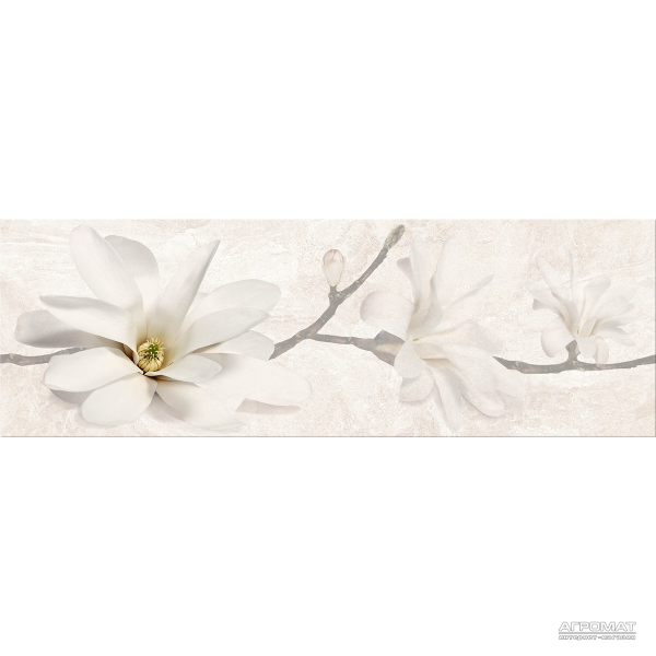 Плитка Opoczno Stone Flowers INSERTO BEIGE декор 10×250×750 под мрамор