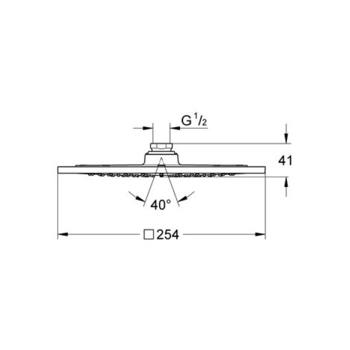 Верхний душ Grohe Rainshower F-Series 27271000 Верхний душ Grohe Rainshower F-Series 27271000