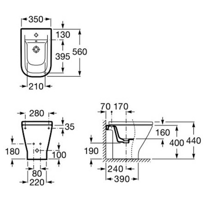 Биде Roca Gap (A357474000)