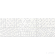 Плитка Super Ceramica Cameleonte DEC BLANCO MIx 8×600×200