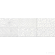 Плитка Super Ceramica Cameleonte DEC BLANCO MIx 8×600×200