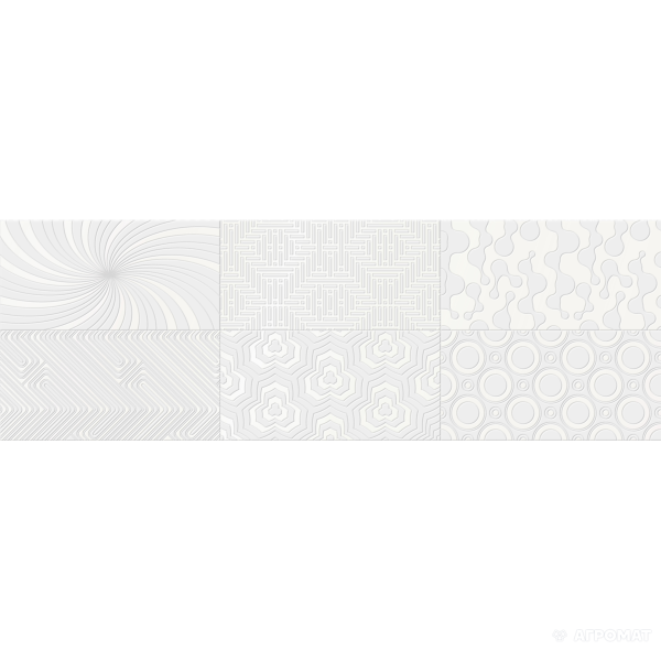 Плитка Super Ceramica Cameleonte DEC BLANCO MIx 8×600×200