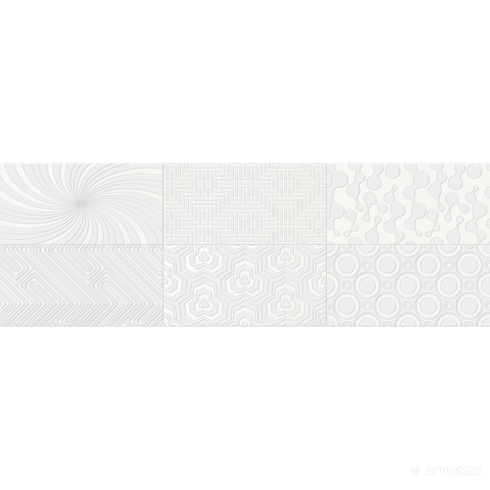 Плитка Super Ceramica Cameleonte DEC BLANCO MIx 8×600×200