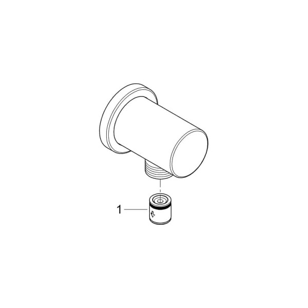 Плитка керамогранит Grohe Rainshower Подключение для душевого шланга (27057DC0) для пола