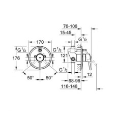 Grohe Concetto Смеситель однорычажный для ванны (32214001)