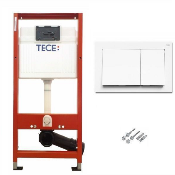 Инсталляция TECE base 9400000 с панелью смыва TECE base белая