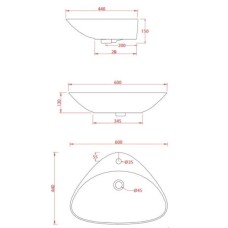 Керамическая раковина 60 см Artceram Plettro, white glossy (PTL001 01;00)