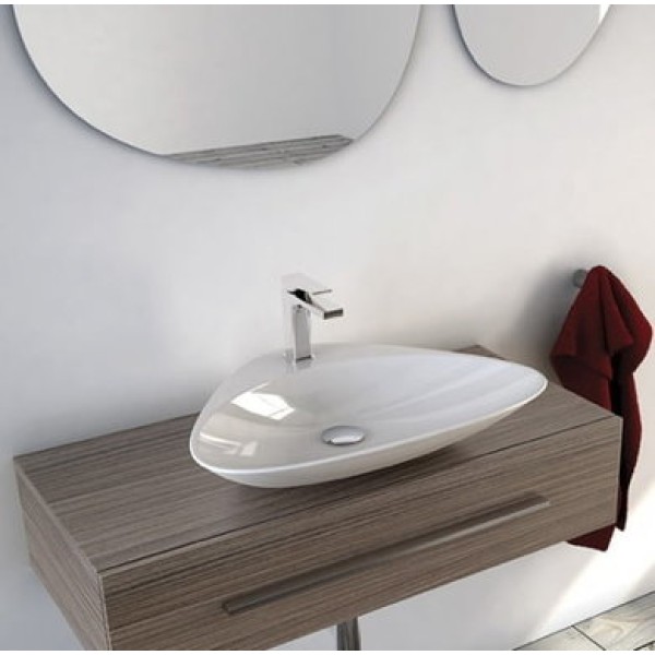 Керамическая раковина 60 см Artceram Plettro, white glossy (PTL001 01;00)