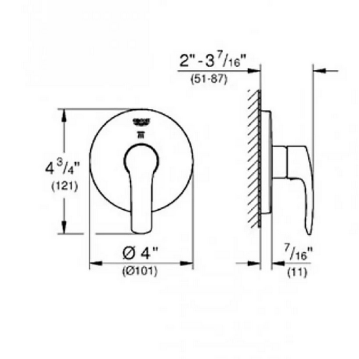 Grohe Eurosmart Переключатель на 2 положения (19970002)