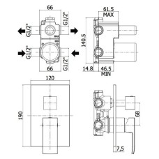 Смеситель Paffoni Level (LES018CR)