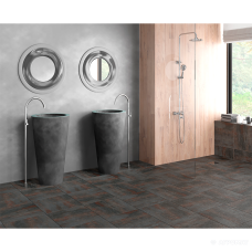 Керамогранит Cersanit Trendo NERO 9×420×420 под бетон
