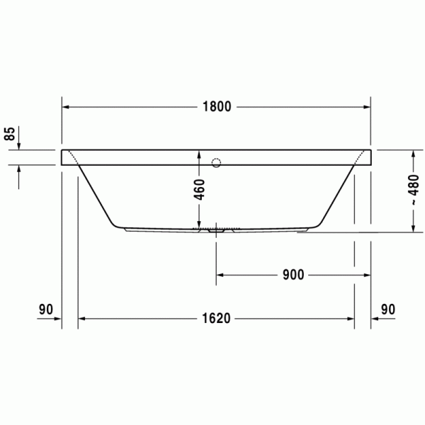 Happy D.2 ванна овальная 180 см 700320000000000 в интернет-магазине «Estet Room»