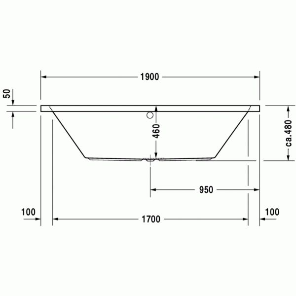 Vero ванна прямоугольная 190 см 700136000000000 в интернет-магазине «Estet Room»