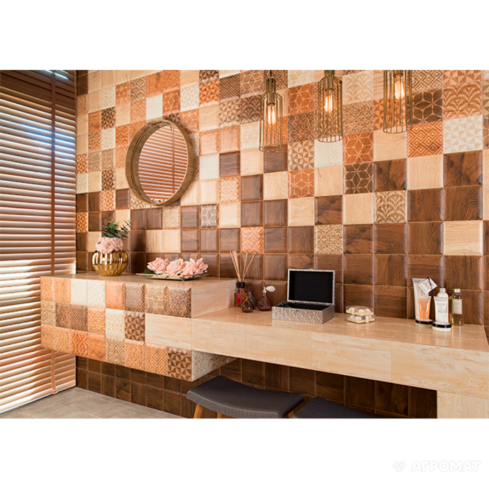 Плитка MAINZU Tribeca NOGAL 10×150×150 под дерево