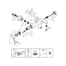 Grohe Plus Смеситель однорычажный для ванны (33553003)