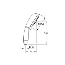 Grohe Tempesta Rustic 100 Ручной душ 26085001