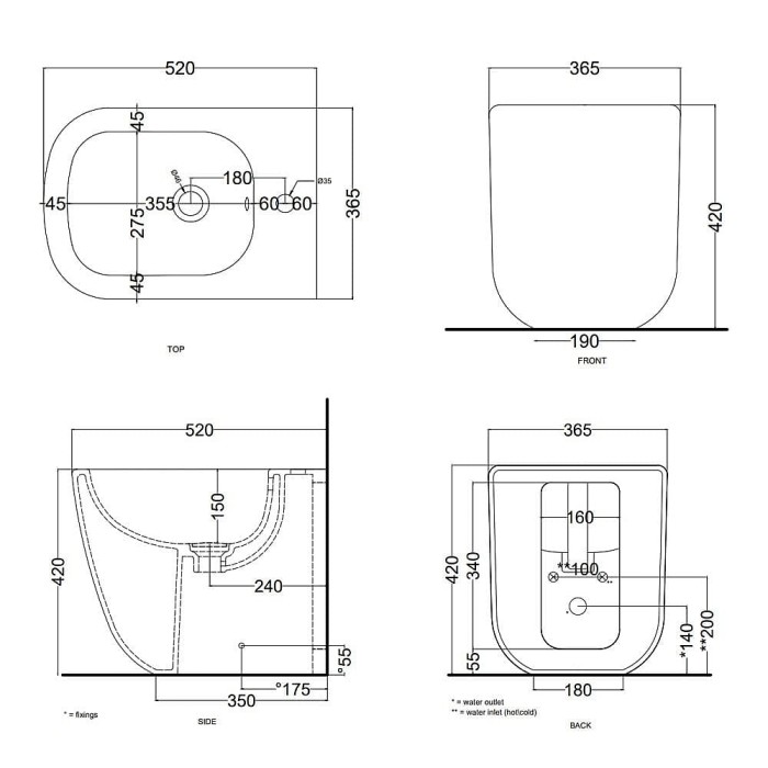 Биде Cielo Era, white Биде Cielo Era, white