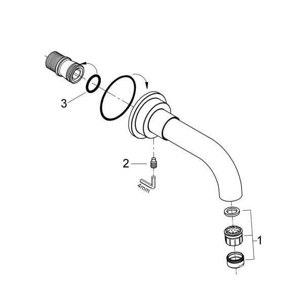 Grohe Atrio Излив для ванны (13139000)