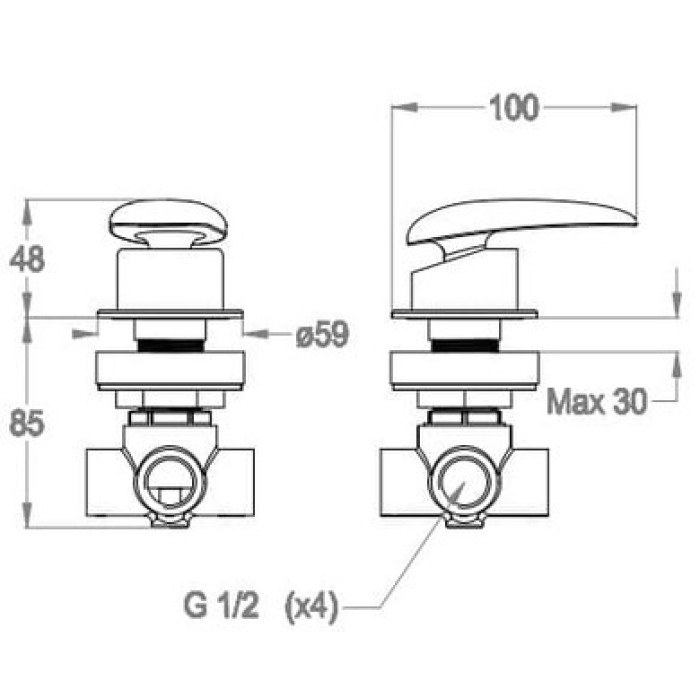 Смеситель для излива Fir Synergy Open 93 (93.9108.9.10.00) Смеситель для излива Fir Synergy Open 93 (93.9108.9.10.00)