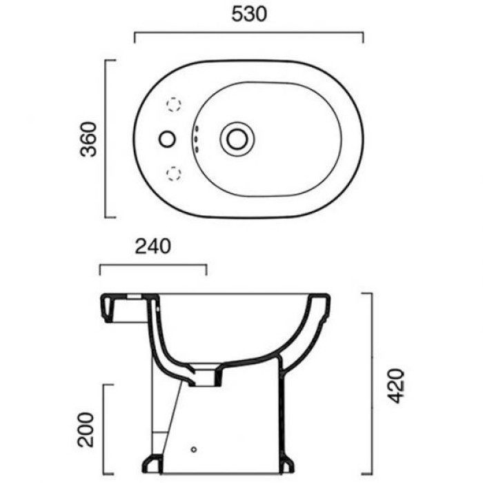 Биде Catalano Canova Royal Биде Catalano Canova Royal
