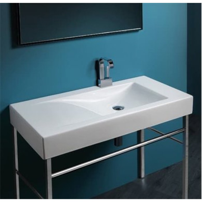 Керамическая раковина 100 см Simas Frozen FZ 12