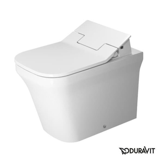 Плитка керамогранит Унитаз пристенный безободковый Duravit Rimless P3 Comforts SensoWash 2166590000 для пола