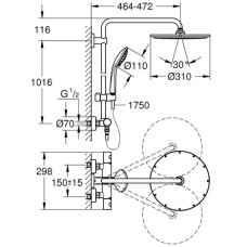 Душевая система Grohe Euphoria xxL system 310 26075000