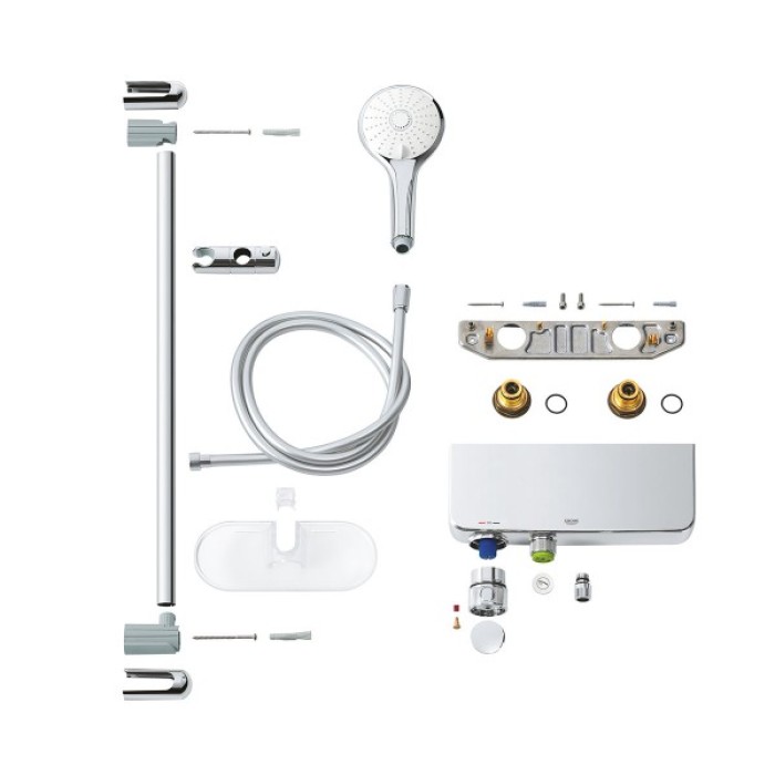 Термостат для душа GROHE Grohtherm SmartControl и душевой гарнитур Euphoria 110 Massage (34720000)