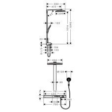 Душевая система Hansgrohe Rainmaker Select (27106400)