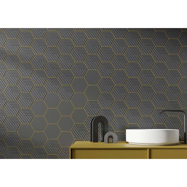 Керамогранит Керамогранит Argenta Ceramica GALLERY CUBE DARK HEX 8×160×140