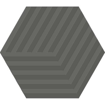 Керамограніт Argenta Ceramica Gallery Cube Dark Hex 14x16 см