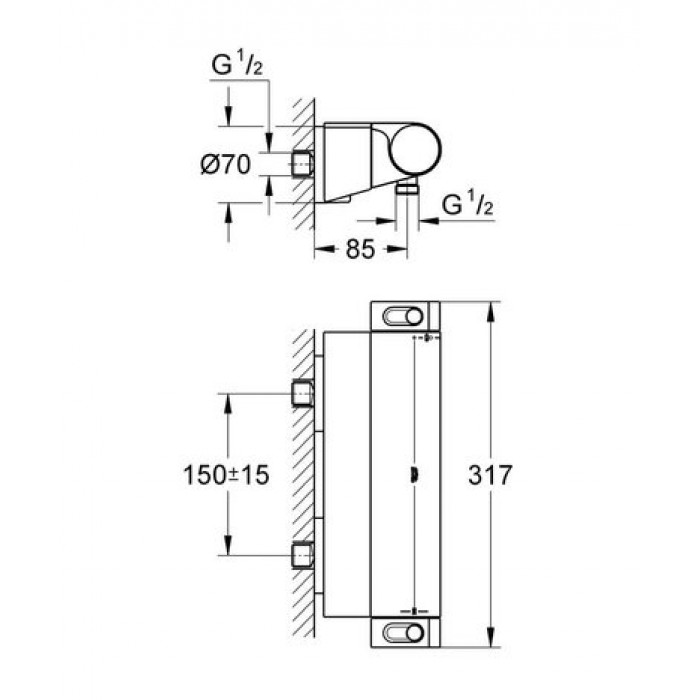 Термостатический смеситель Grohe Grohtherm 2000 NEW 34469001