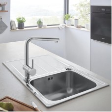 Мойдка для кухни Grohe 860x500 мм с эксцентриком, 1 чаша, матовая (31571SD0)