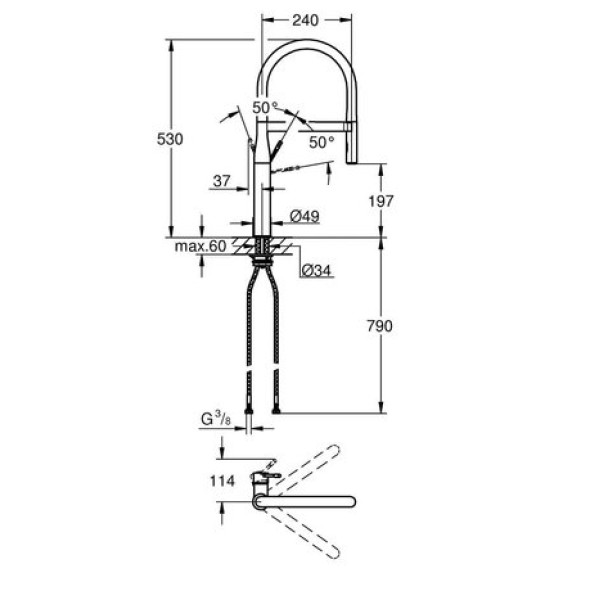 Смеситель для кухни Grohe Essence Professional 30294DC0