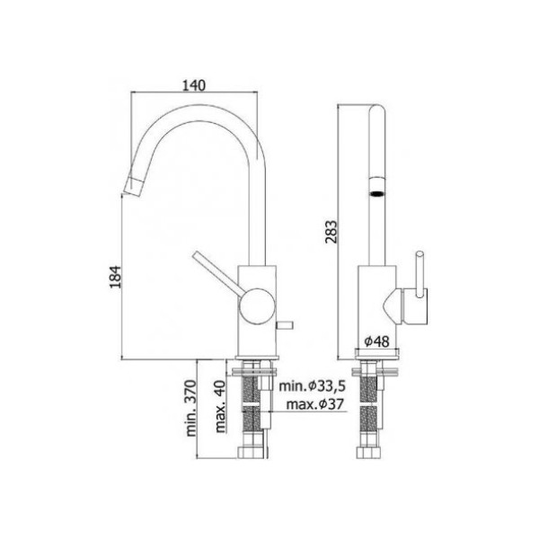 Смеситель для раковины Paffoni Light LIG078NKNSP