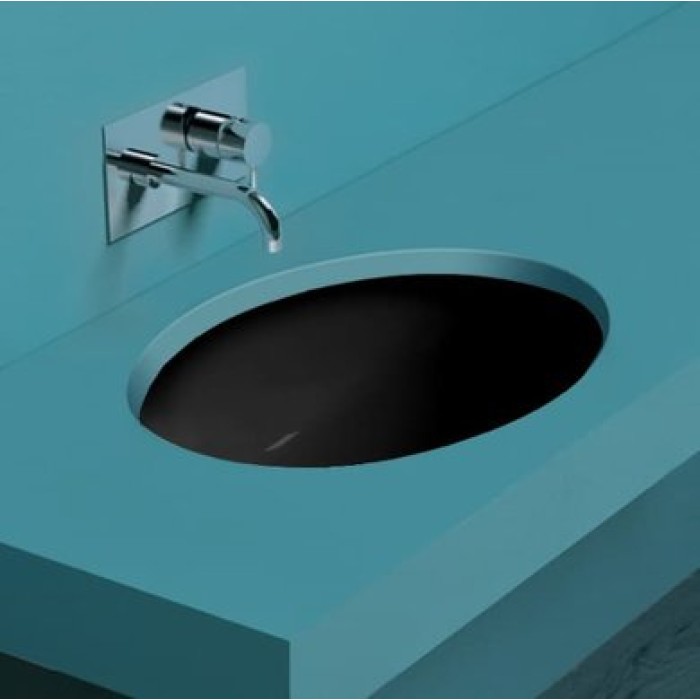 Керамическая раковина 58 см Simas Top-Lavabi, nero matt S 53