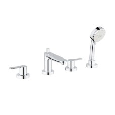 Grohe BauEdge Смеситель однорычажный для ванны на 4 отверстия (2512000A)