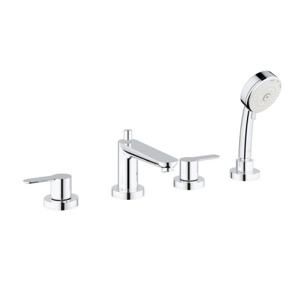 Grohe BauEdge Смеситель однорычажный для ванны на 4 отверстия (2512000A)