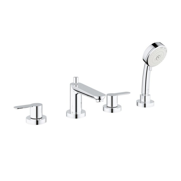 Grohe BauEdge Смеситель однорычажный для ванны на 4 отверстия (2512000A)